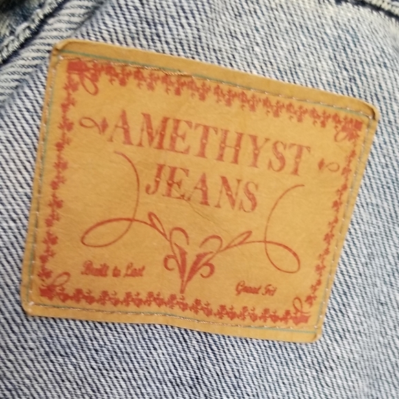 Amethyst Jeans crop denim vest S/M - Picture 4 of 4